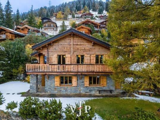 L'Alouvy Winter Dream Chalet For Family At Verbier Villa Exteriör bild